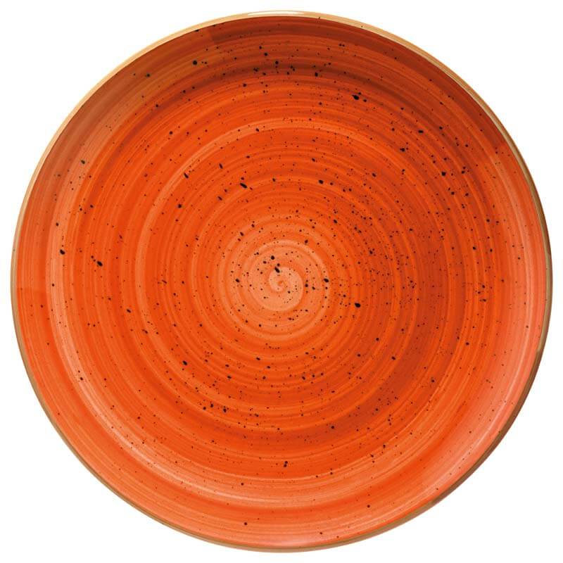 Bonna Aura Terracotta Gourmet Teller flach 21cm orange - 12 Stück