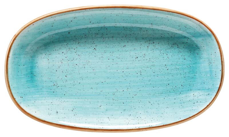 Bonna Aura Aqua Gourmet Platte oval 19x11cm türkis - 12 Stück