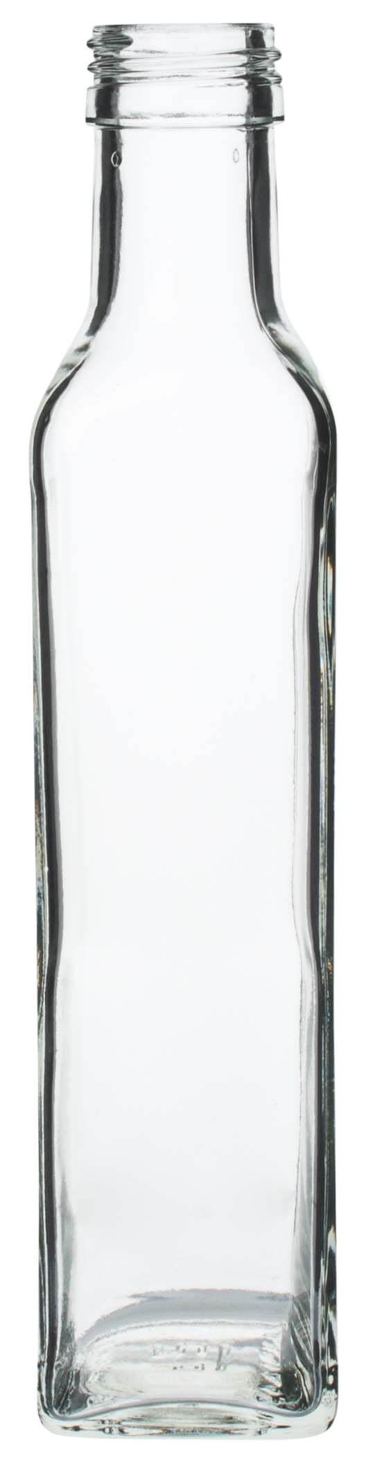 Glasflasche eckig - 250ml