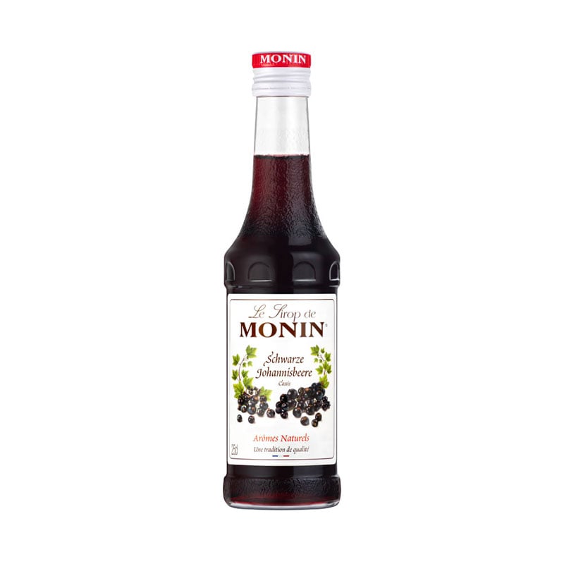 Schwarze Johannisbeere - Monin Sirup Kleinflasche (0,25l)