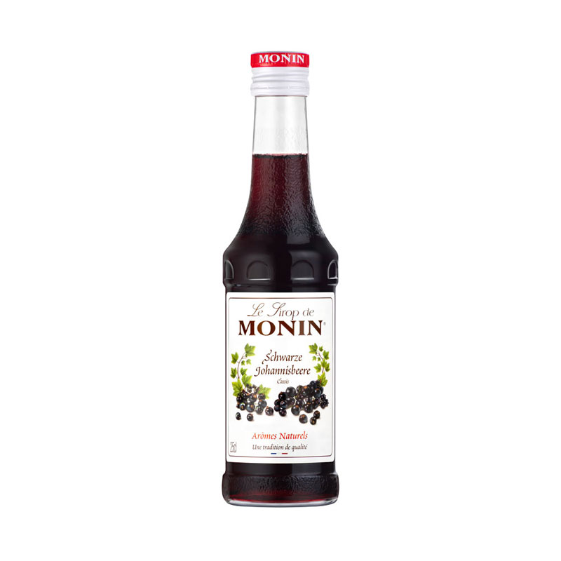 Schwarze Johannisbeere - Monin Sirup Kleinflasche (0,25l)