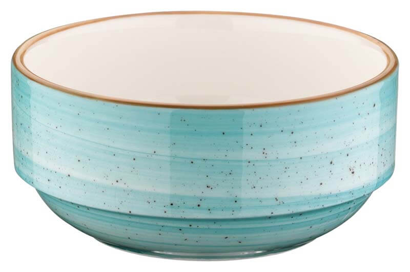 Bonna Aura Aqua Banquet Stapelschale 14cm, 50cl türkis - 12 Stück