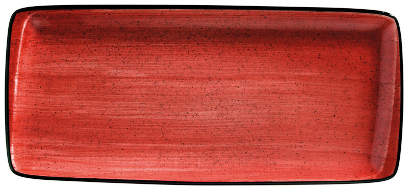 Bonna Aura Passion Moove Platte 34x16cm rot - 12 Stück