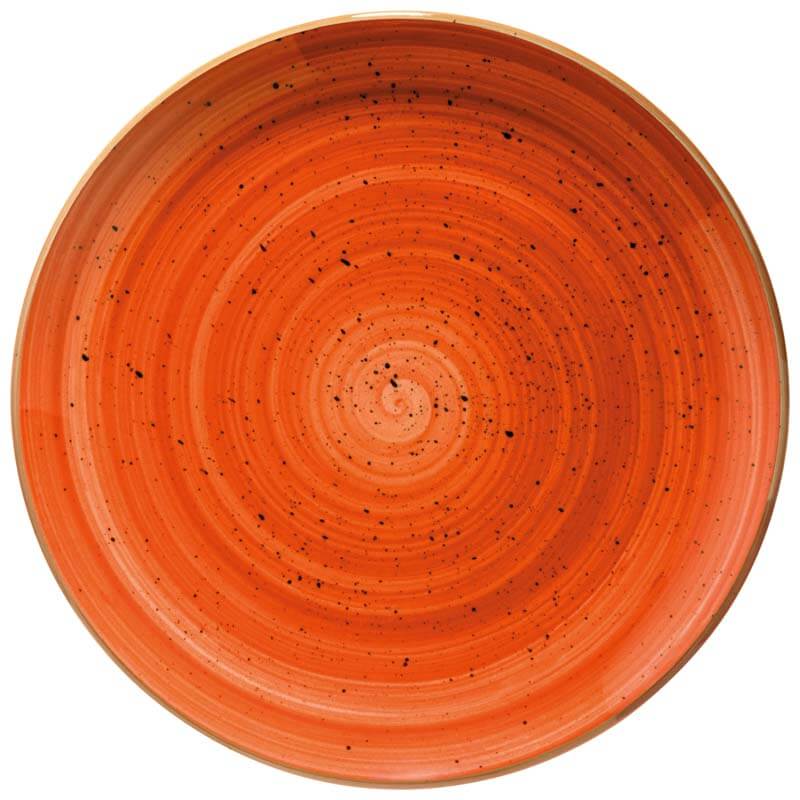 Bonna Aura Terracotta Gourmet Teller flach 30cm orange - 6 Stück