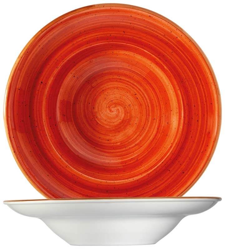 Bonna Aura Terracotta Gourmet Pastateller 27cm orange - 6 Stück