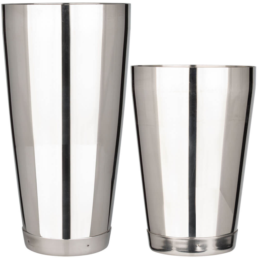 Cocktail Shaker, Edelstahl poliert, Tin in Tin, zweiteilig, Prime Bar