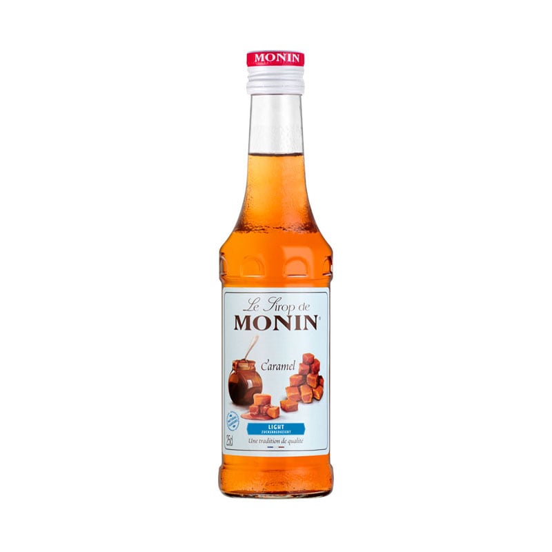 Karamell zuckerreduziert (light) - Monin Sirup Kleinflasche (0,25l)