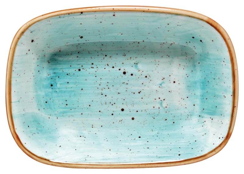 Bonna Aura Aqua Gourmet Rechteckschale 17x11,5cm türkis - 12 Stück