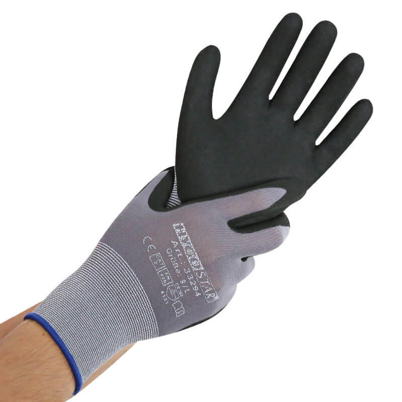 Handschuhe Ergo Flex, Nylon-Feinstrick - XL (1 Paar)