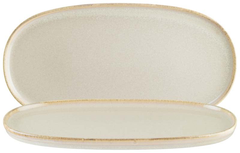 Bonna Sand Hygge Platte oval 30x16cm beige - 6 Stück