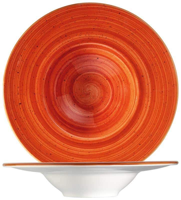 Bonna Aura Terracotta Banquet Pastateller 28cm orange - 6 Stück