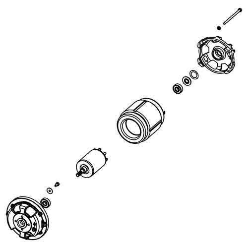 Motor komplett 230V - Santos #53 (53230)