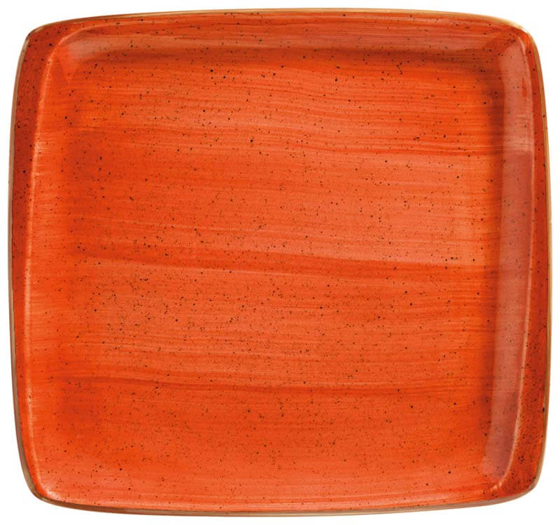 Bonna Aura Terracotta Moove Platte 27x25cm orange - 6 Stück