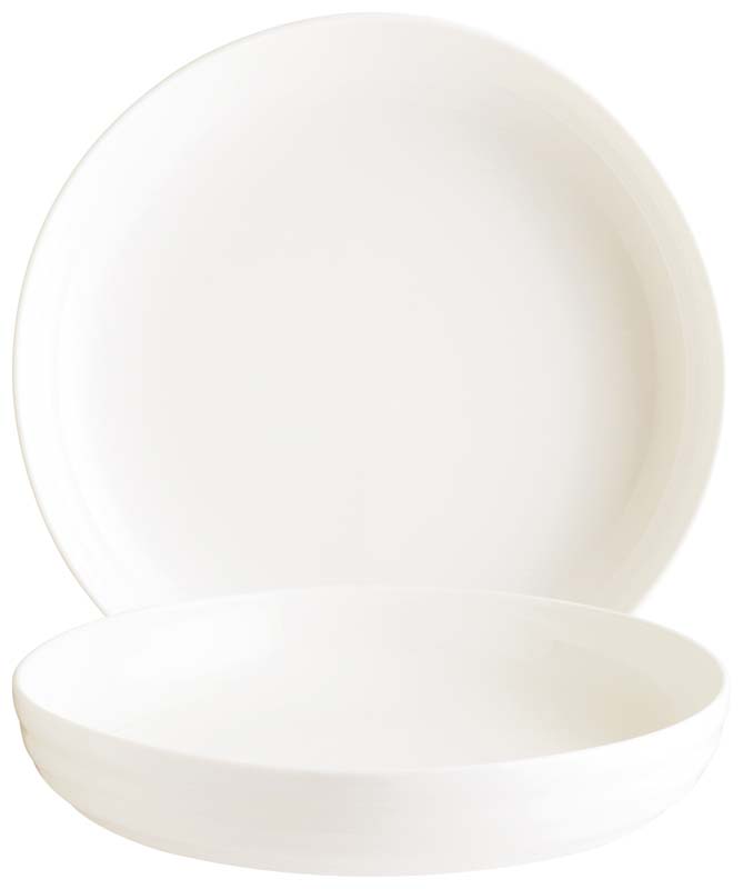 Bonna Pott Bowl Cream 22cm, 107cl creme - 6 Stück