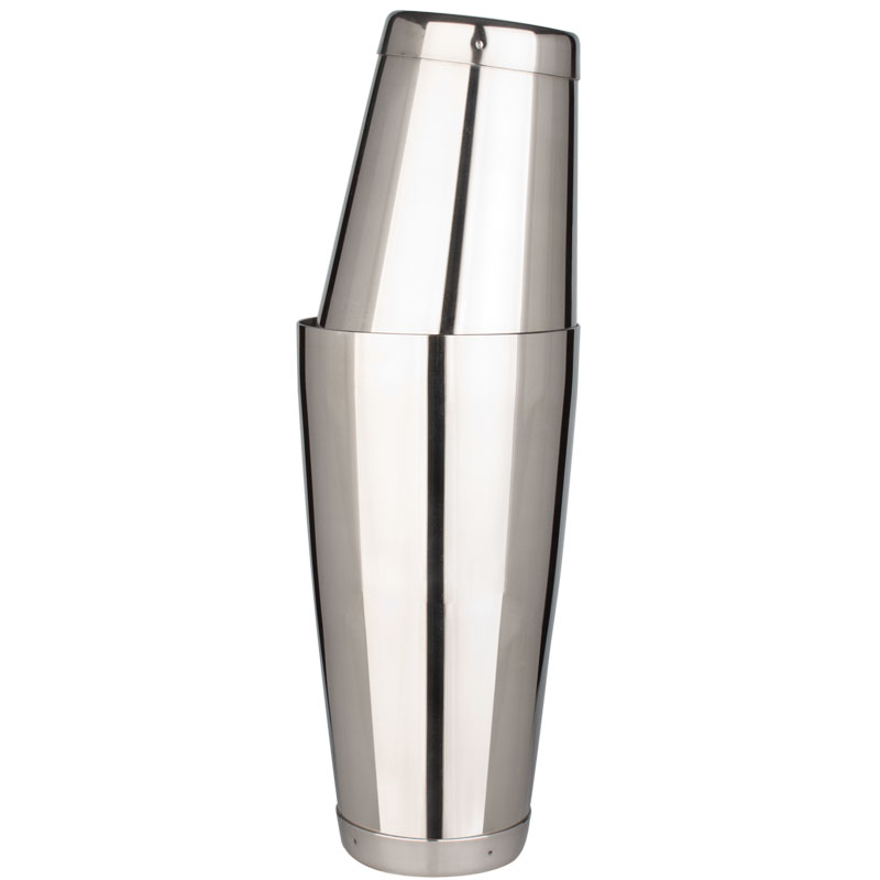 Cocktail Shaker, Edelstahl poliert, Tin in Tin, zweiteilig, Prime Bar