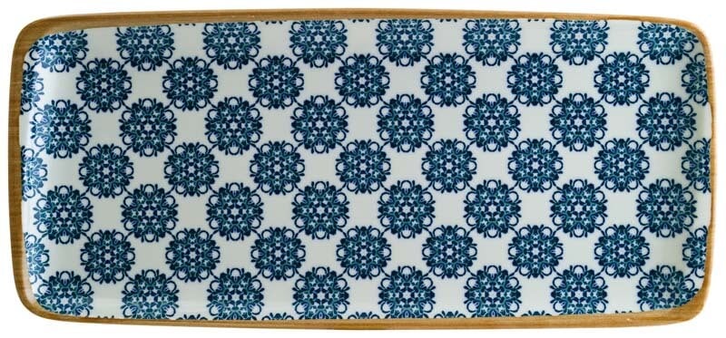 Bonna Lotus Moove Platte 34x16cm blau - 12 Stück