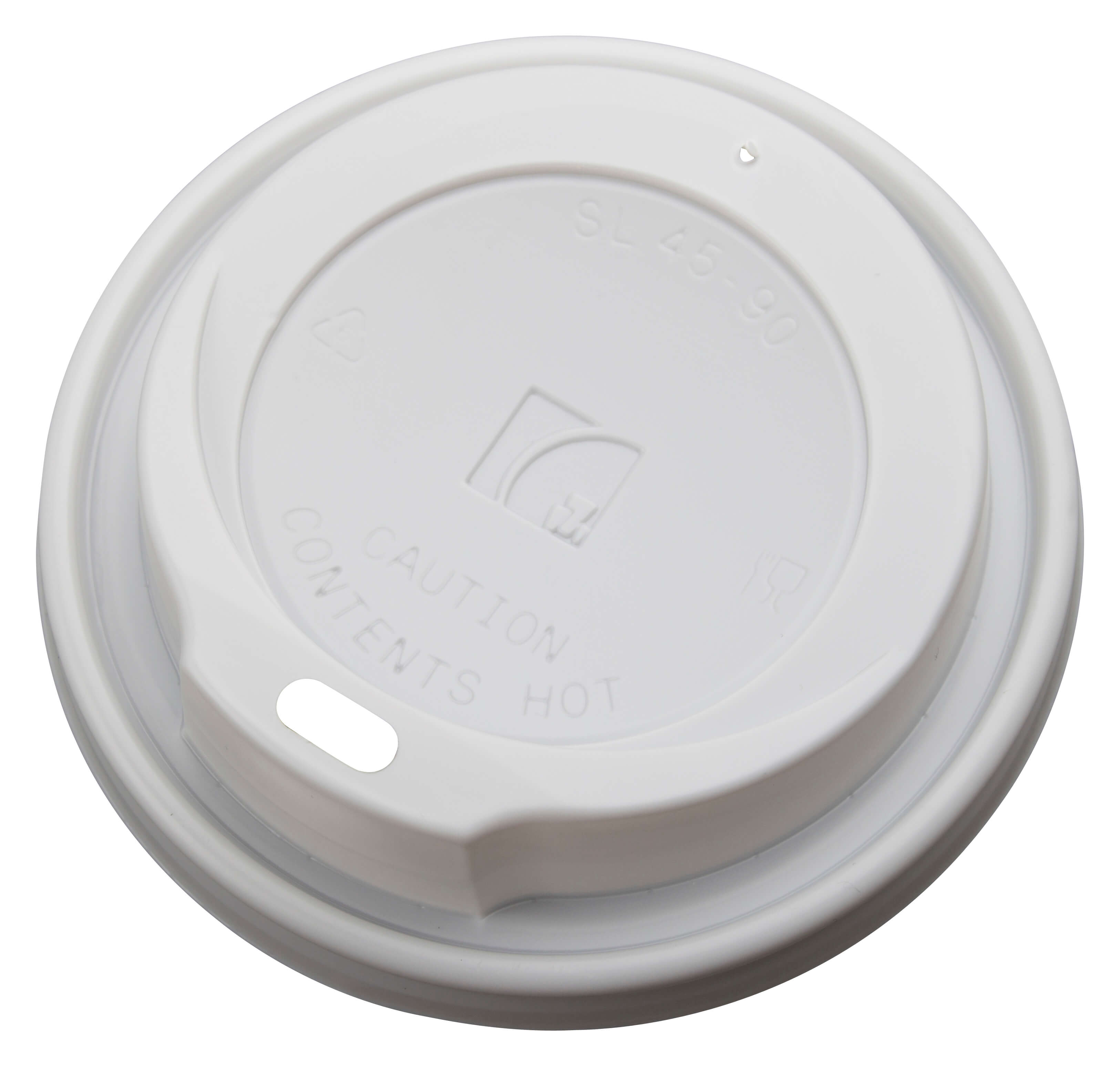 0,2l Kaffeebecherdeckel weiß, Eco - 1000 Stk.