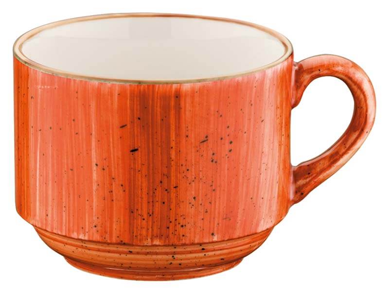 Bonna Aura Terracotta Banquet Obertasse 21cl stapelbar orange - 6 Stück