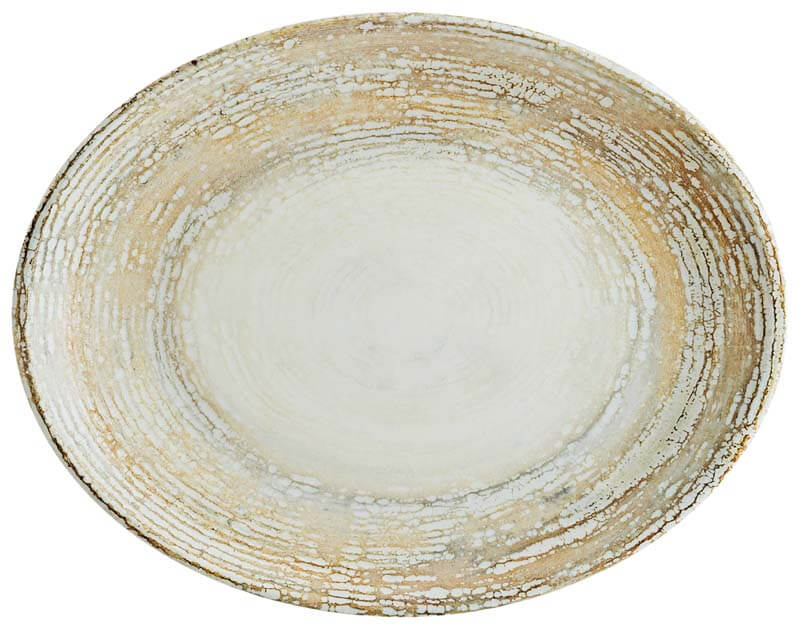 Bonna Patera Moove Platte oval 25x19cm braun - 12 Stück