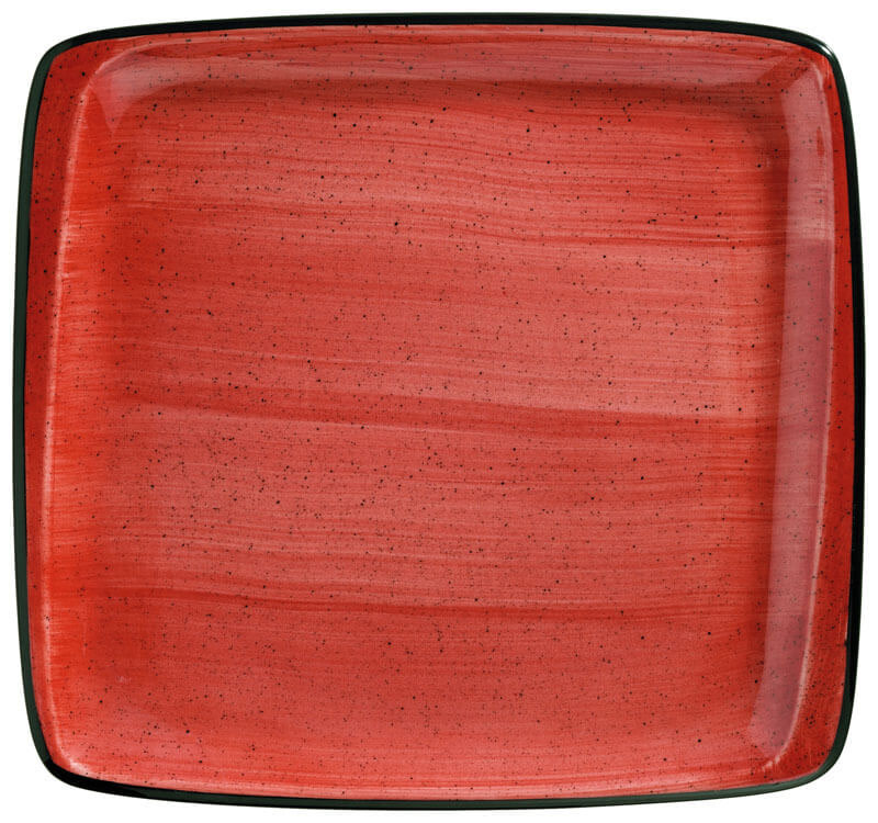 Bonna Aura Passion Moove Platte 27x25cm rot - 6 Stück