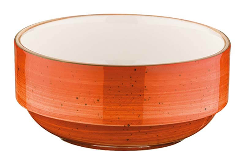 Bonna Aura Terracotta Banquet Stapelschale 6cm, 3cl orange - 24 Stück