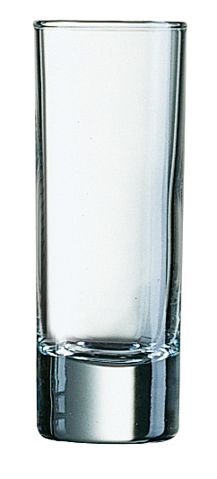 1 Schnapsglas, Islande Arcoroc - 65ml, 2+4cl geeicht